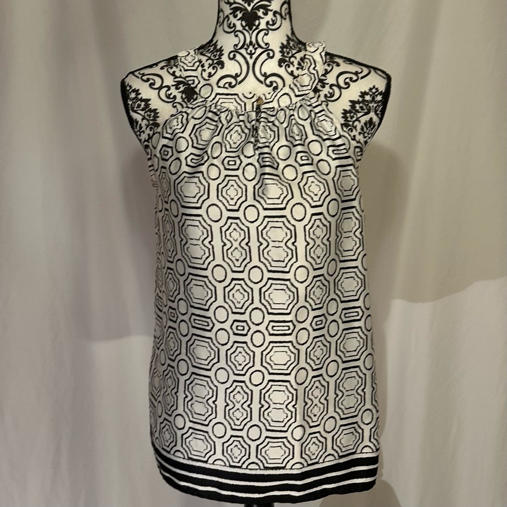 EUC The Limited Geo Print Halter Top Size S
